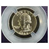 1966 Quarter from Special Mint Set (SMS) MS 67