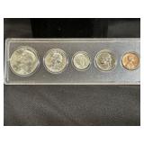 1964 Silver Year Coin Set in CASE