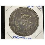 Virginia City Bordello Token