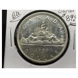 1966 Canadian Silver Dollar