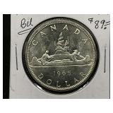 1965 Canadian Silver Dollar