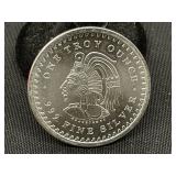 1 Oz. Silver Aztec Round