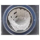 2014-P Baseball Hall of Fame Silver Dollar CASED