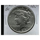 1924-P Peace Silver Dollar