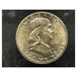 1951 Franklin Half Dollar *CASED & GRADED*