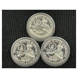 (3) Silver 1976-S Proof Quarters CASED