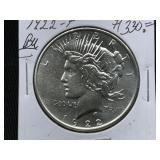 1922-P Peace Silver Dollar