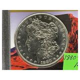 1880-S Morgan Silver Dollar Proof-like CASED