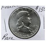 1949-S Franklin Silver Half Dollar *RARE DATE*