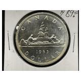 1963 Canadian Silver Dollar