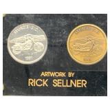 Rick Sellner 1 Oz Silver & Bronze Sturgis Coins