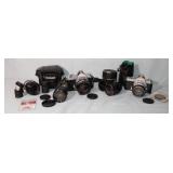Nikomat 35mm,50mm, and 135mm, 28mm (2) Lenses