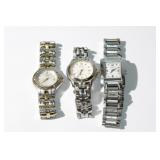 3pc Ladies watches; Bulova, Seiko, Citizen