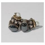 14kt Yellow Gold 925 Sterling Designer Pierced