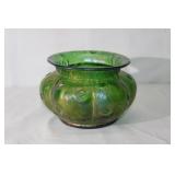 Large Loetz Rusticanas 1890ï¿½s vibrant green