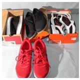 4pr Tennis Shoes; Vans size 8 men, Nike sz 8