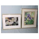 2pc Watercolor; 1 is a print signed & numbered and