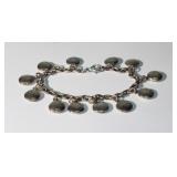 Tiffany & Co. Sterling Link Disc Bracelet 7.5"