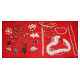 Collection of Costume Jewelry, Pearls, Sterling