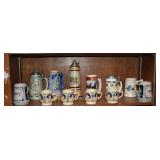 12 Beer Steins and Mugs