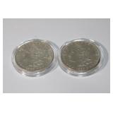 2 Morgan Silver Dollars 1888 & 1896