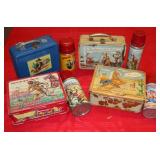 Vintage Lunch Boxes; Roy Rogers w/ thermos,