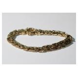 18k  yellow gold Bracelet 7" 16.43 grams
