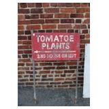 Vintage Tomato Plants Sign 16" x 28"