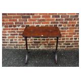 Mahg. Table w/ trestle style legs