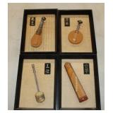 Miniature Group of 4 Chinese Musical Instruments