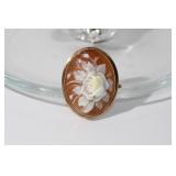 14kt Yellow Gold Antique Cameo Pendant Pin