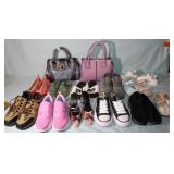 Lot of New Shoes & 3 purses; kids, adults,