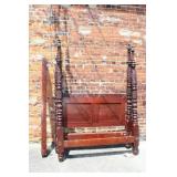 Antique Converted Rope Bed Cherry