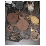 6pc Pulleys; Block & Tackle, Jac-Lift