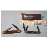 2 Ka-Bar Poocketknives, one in original box