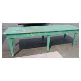 Painted Harvest Table 32" x 9