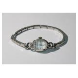 14k white gold Loniness Watch w/ diamond chips