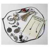 Large Group of .925 Sterling Earrings, Pendants,