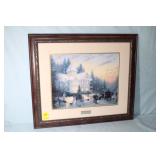 Thomad Kinkade "Victorian Christmas" 27.5" x 30"