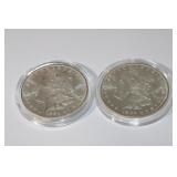 2 Morgan Silver Dollars 1885O & 1904O