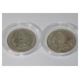 2 Morgan Silver Dollars 1881 & 1897
