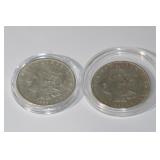 2 Morgan Silver Dollars 1889 & 1897