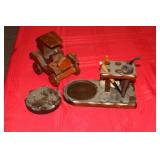 Pipe Collection & Wooden Car
