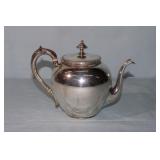 Sterling Tea POt 441 grams signed VK, crescent,
