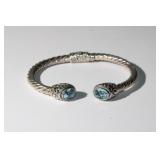 Sterling .925 Topaz Bracelet 21.28 grams