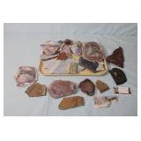 Tray of Natural stones for Jewelry