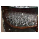 24pc Duncan & Miller First Love Etched Stemware