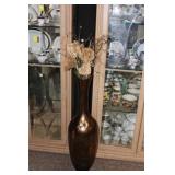 40" Glass Vase/Lighted Flower Arrangement