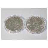 2 Morgan Silver Dollars 1899O & 1902O
