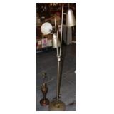 2pc Mid Century Modern Floor & Table Lamp